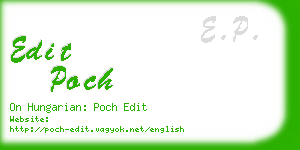 edit poch business card